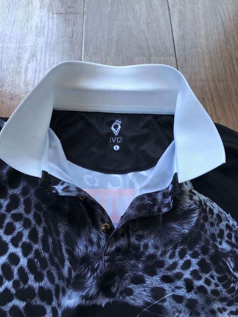 未使用に近い　タグなし　V12 ヴィトゥエルブ 半袖　ポロ　メンズ　サイズL