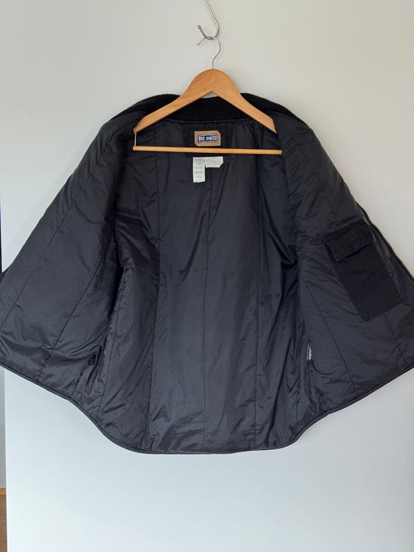 【希少】良品 ビッグスミス ダックベスト XL ブラック フェード ヴィンテージ