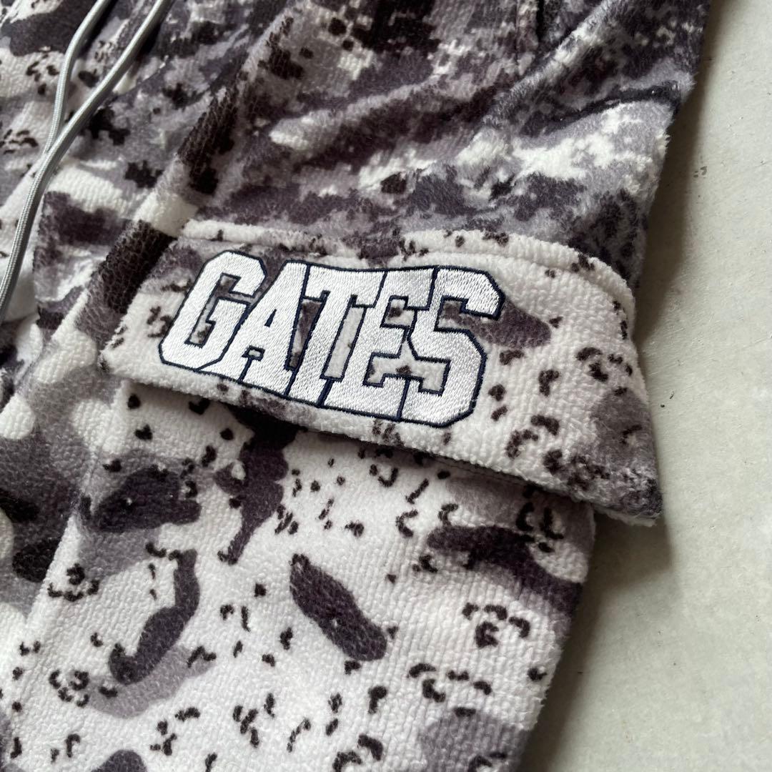 パーリーゲイツ ダブルラッセル マルチカモプリントパンツ 裾リブ ジョガーパンツ