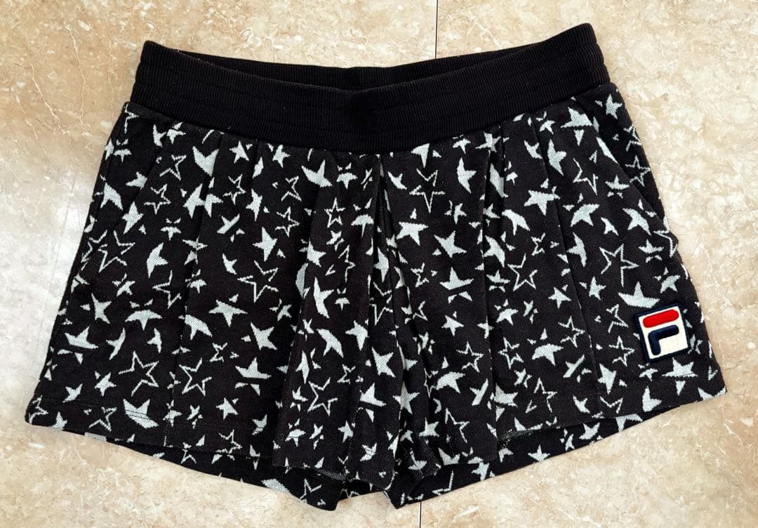 FILA 星柄　パーカー、ゲームシャツ、ショートパンツの3点セットM