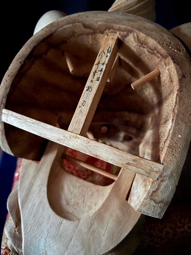 井波彫刻　大型獅子頭 富山県　今井幸太郎作　木彫り アンティーク 祭り 魔除け