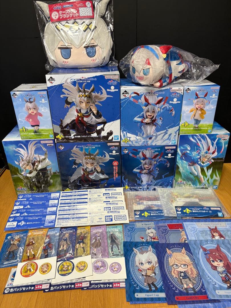 ウマ娘 エンタメ、一番くじ オグリキャップ　タマモクロス　フィギュアなど