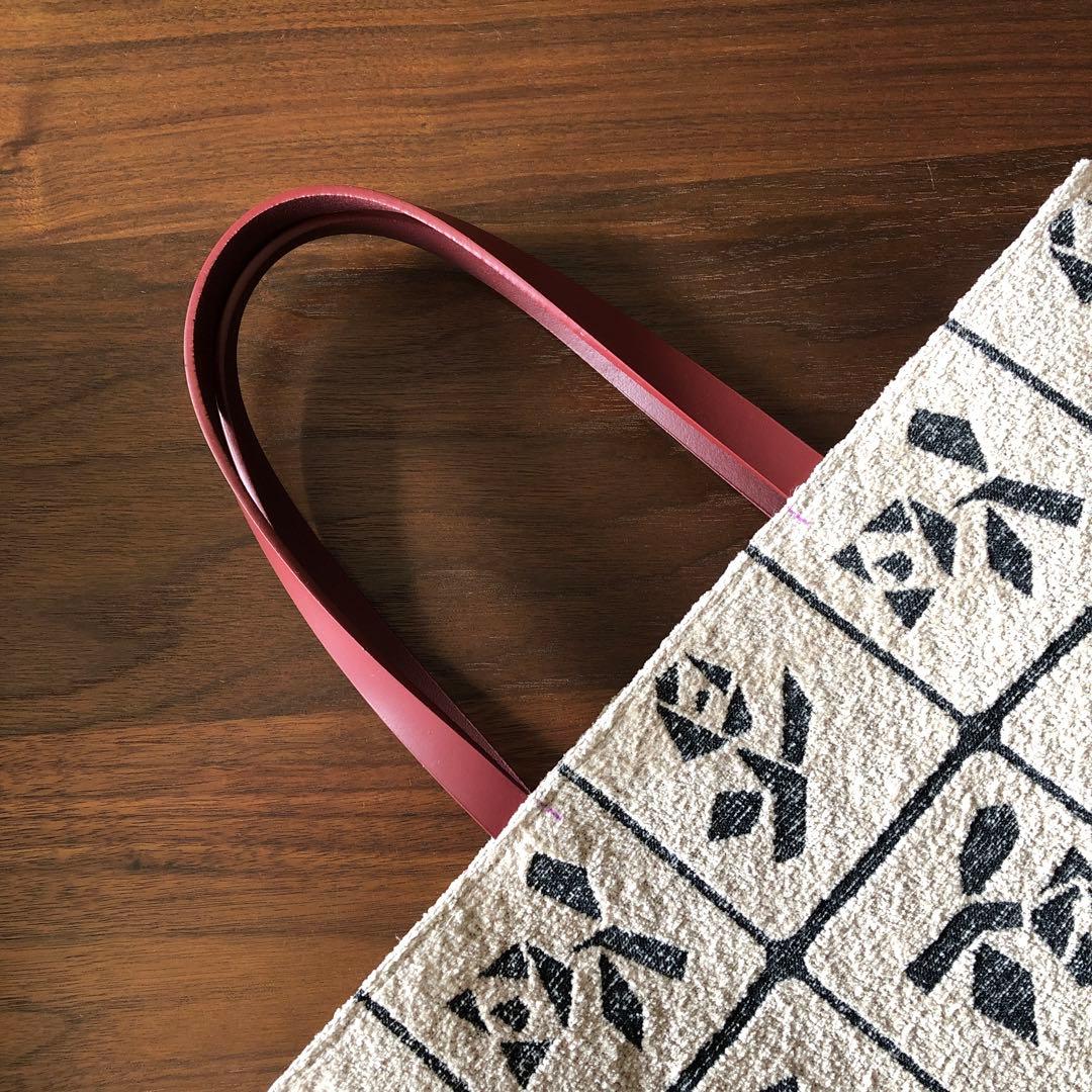 ハンドメイド トートバッグ ミナペルホネン Luluベージュ