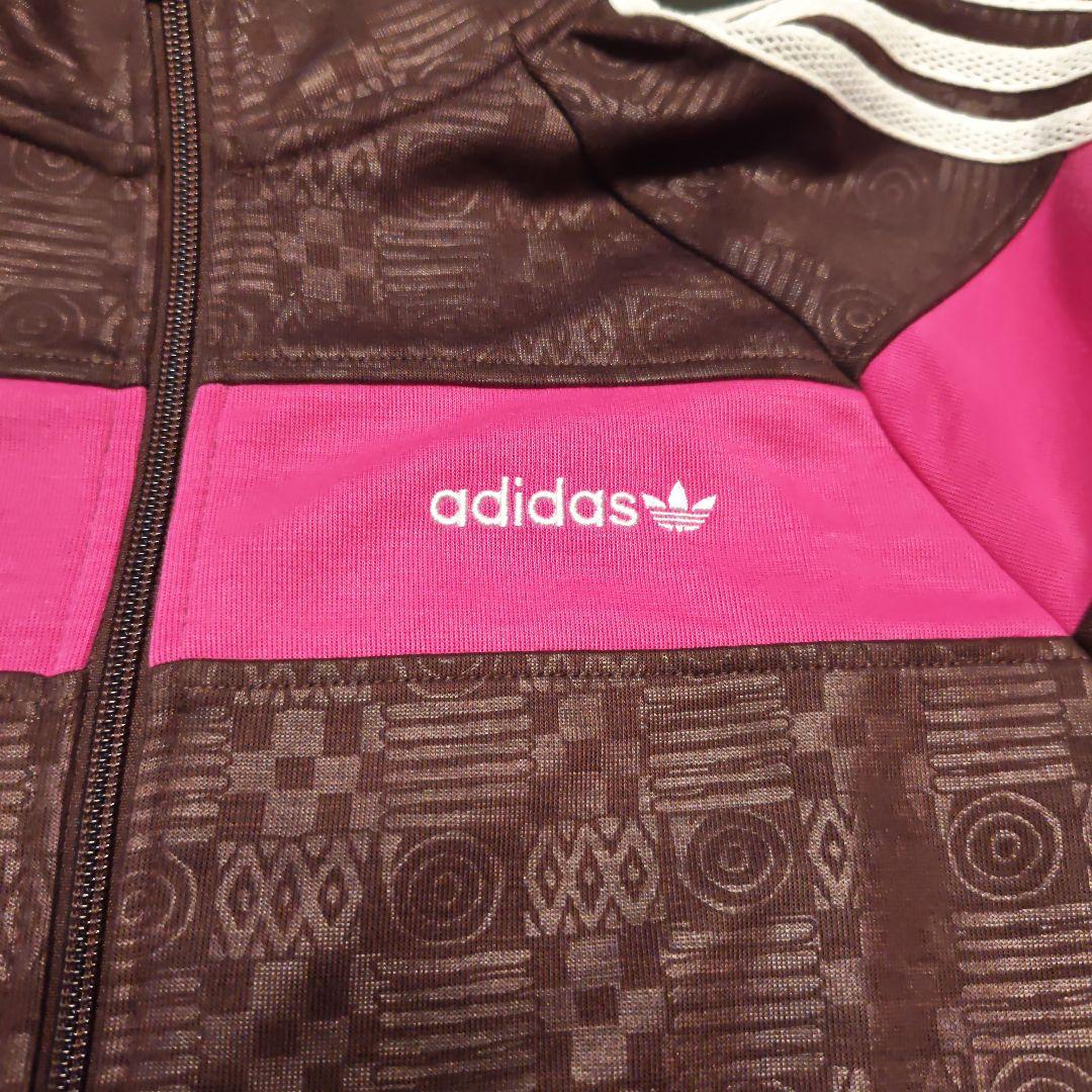 新品　adidas ジャージ ジャケット ブラウン/ピンク
