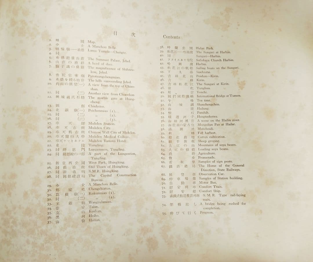 PHOTO SKETCH of MANCHOUKUO　満洲国有鉄道写真帖