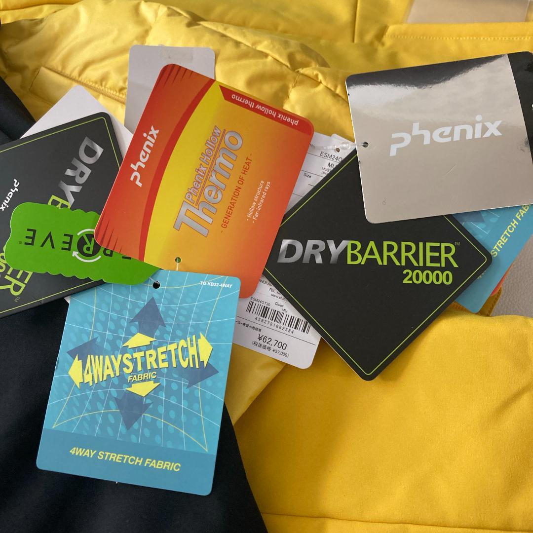 【新品タグ付】phenix スキーウェア上下セット ハイブリッドレガシー 黄×黒