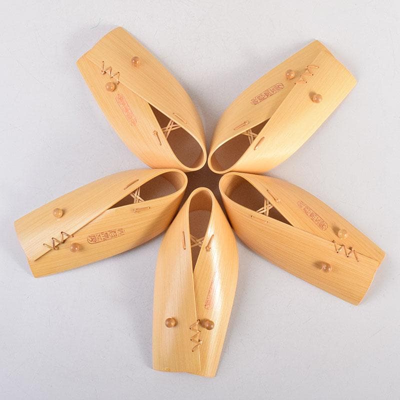 茶道具　此君亭工房　白竹　ささ舟　お絞り受け　五点　共箱　V　R8829