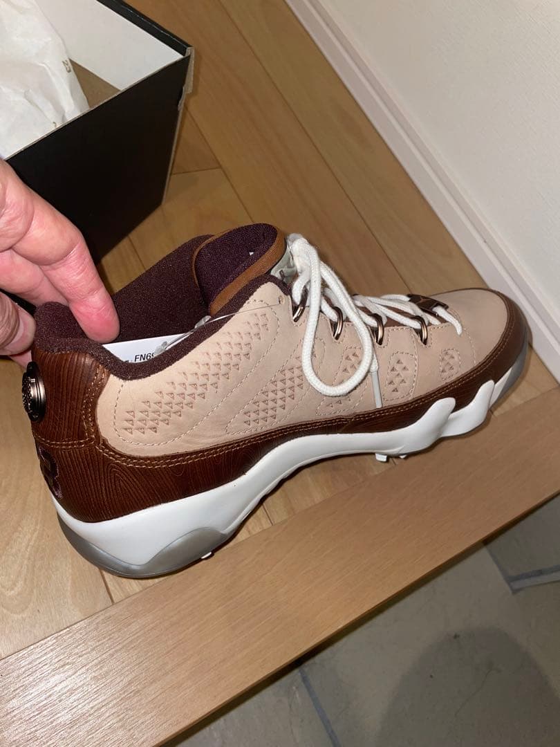 新品未使用　ハッピーライフウッド × ナイキ エアジョーダン9 ゴルフ NRG