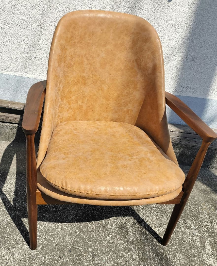 美品 NOCE (ノーチェ) アームソファ キャメルブラウン UC01