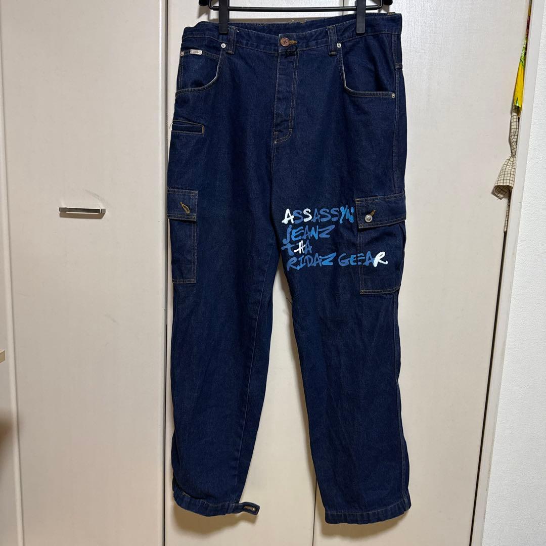ASSASSYN JEANZ ダークブルー カーゴパンツ