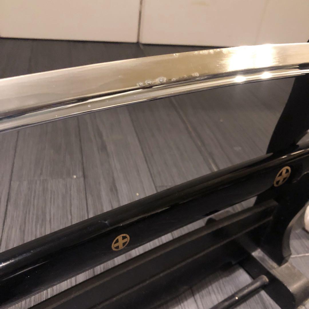 高級模造刀　樋有刀身 白拵え　居合刀　太刀　本格模造刀　紋様入り鞘