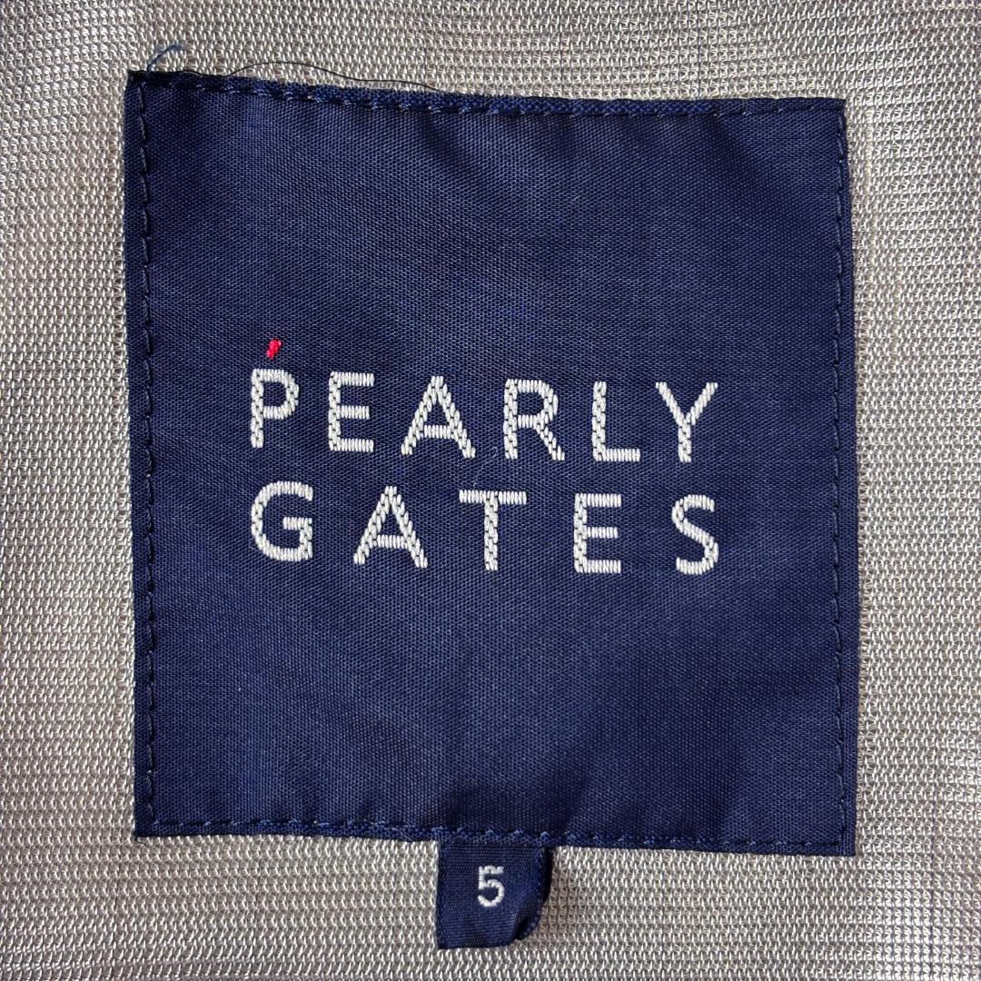 パーリーゲイツ 5 蓄熱 ジップジャケット ベージュ ゴールド ゴルフウェア