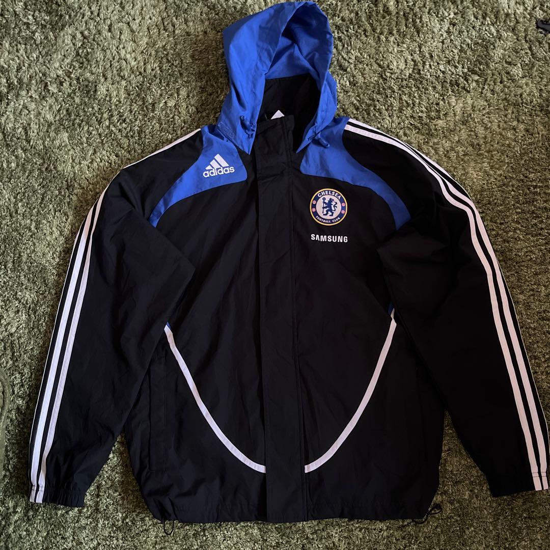 古着 00年代 adidasプレミアリーグ チェルシーFC Mフード付き