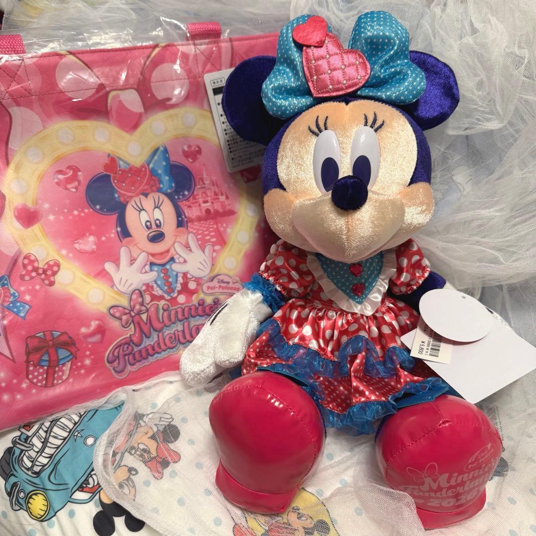 パルパル ファンダーランド　ミニー ぬいぐるみ & ショッピングバッグ セット
