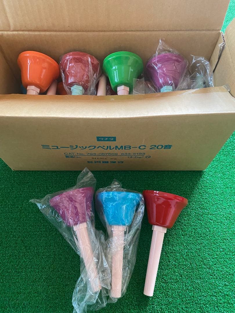 ウチダ ミュージックベル MB-C 20音組 ハンドベル 内田洋行　美品