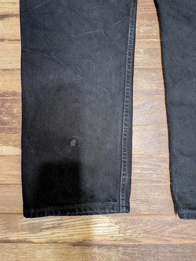 90sUSA製リーバイス505後染ブラックヒゲハチノスL30/66前後期7050