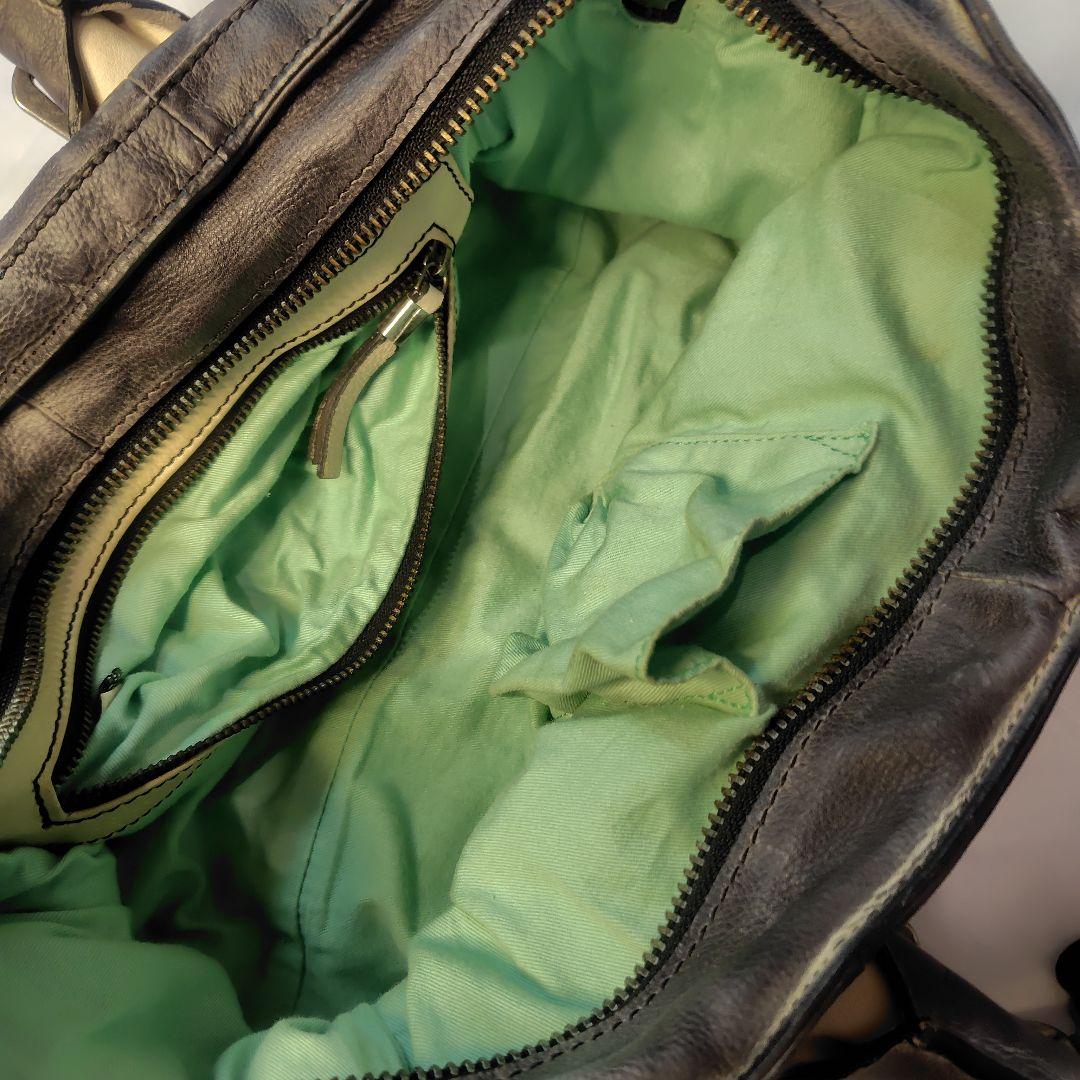 【希少】DIESEL レザーショルダーバッグ グラデーションデザイン