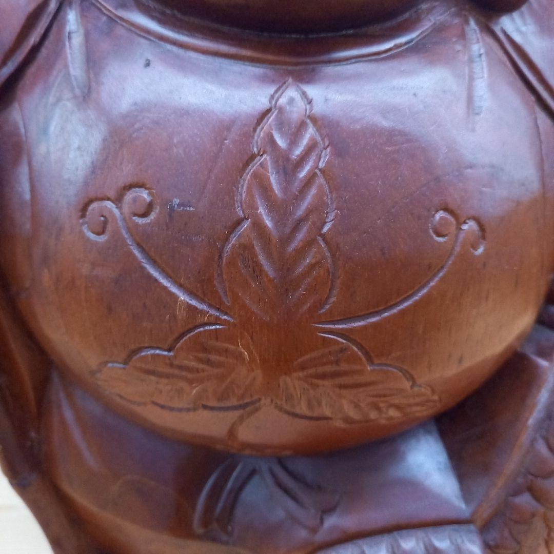 木彫　福の神　彫刻　恵比寿　縁起物　置物　手彫