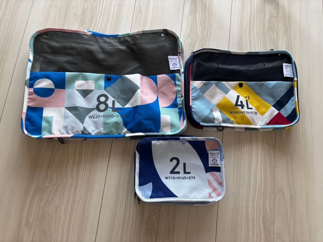 MILESTO トラベルポーチ３点セット