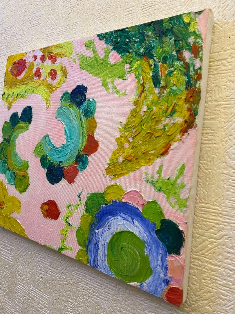 油彩画　【南国ゴーヤ】一点もの　F3