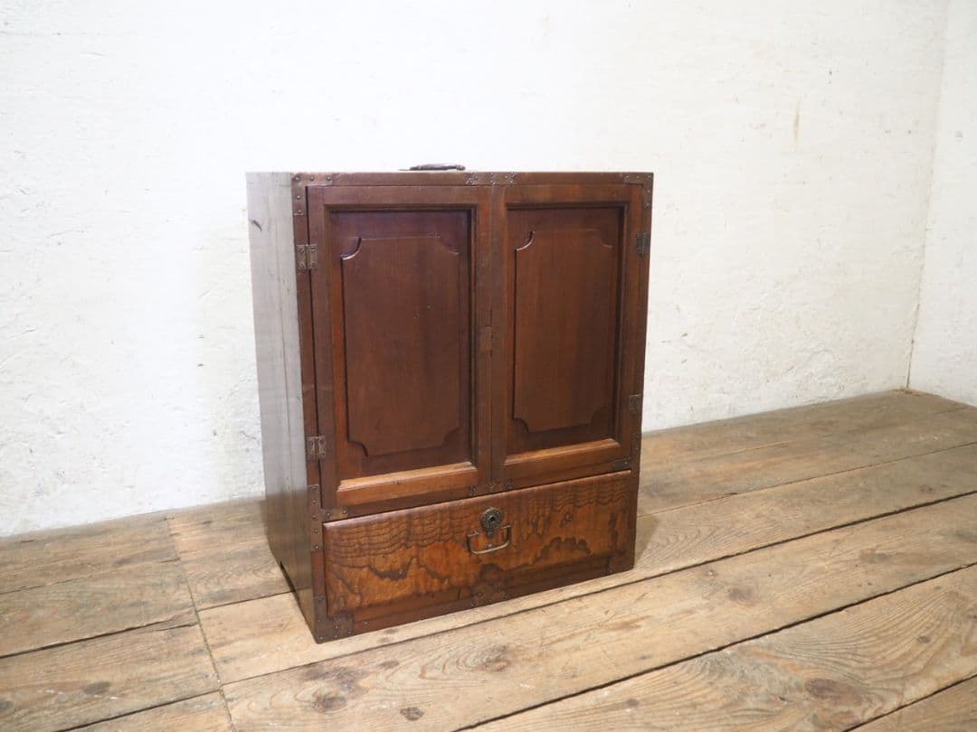 1209 アンティーク　収納棚　飾り棚　箪笥　引き出し　ケース　レトロ　骨董