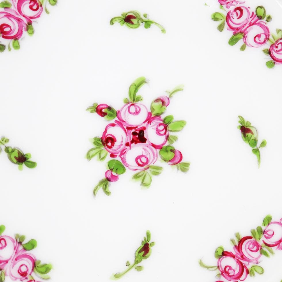 DRESDEN PORCELAIN 手描き 薔薇 トリオ カップ ソーサー 皿