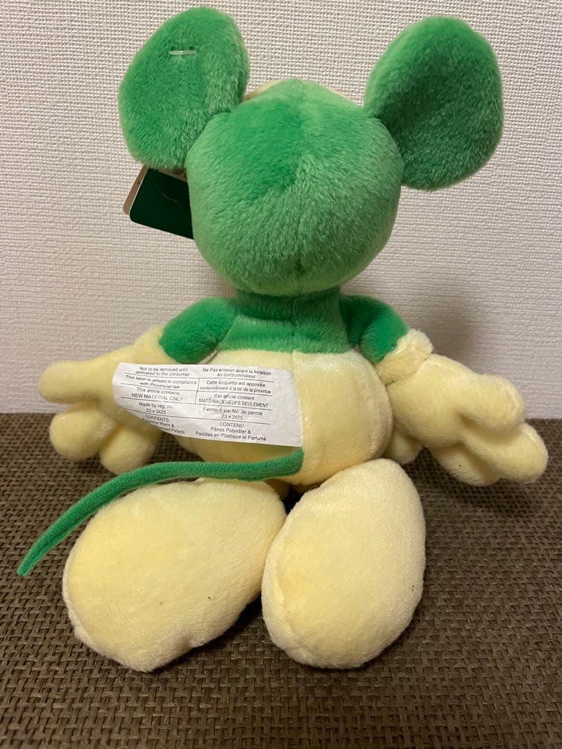 レトロ　ディズニーストア　ミッキー　ライム　フレグランス　ぬいぐるみ　人形　レア