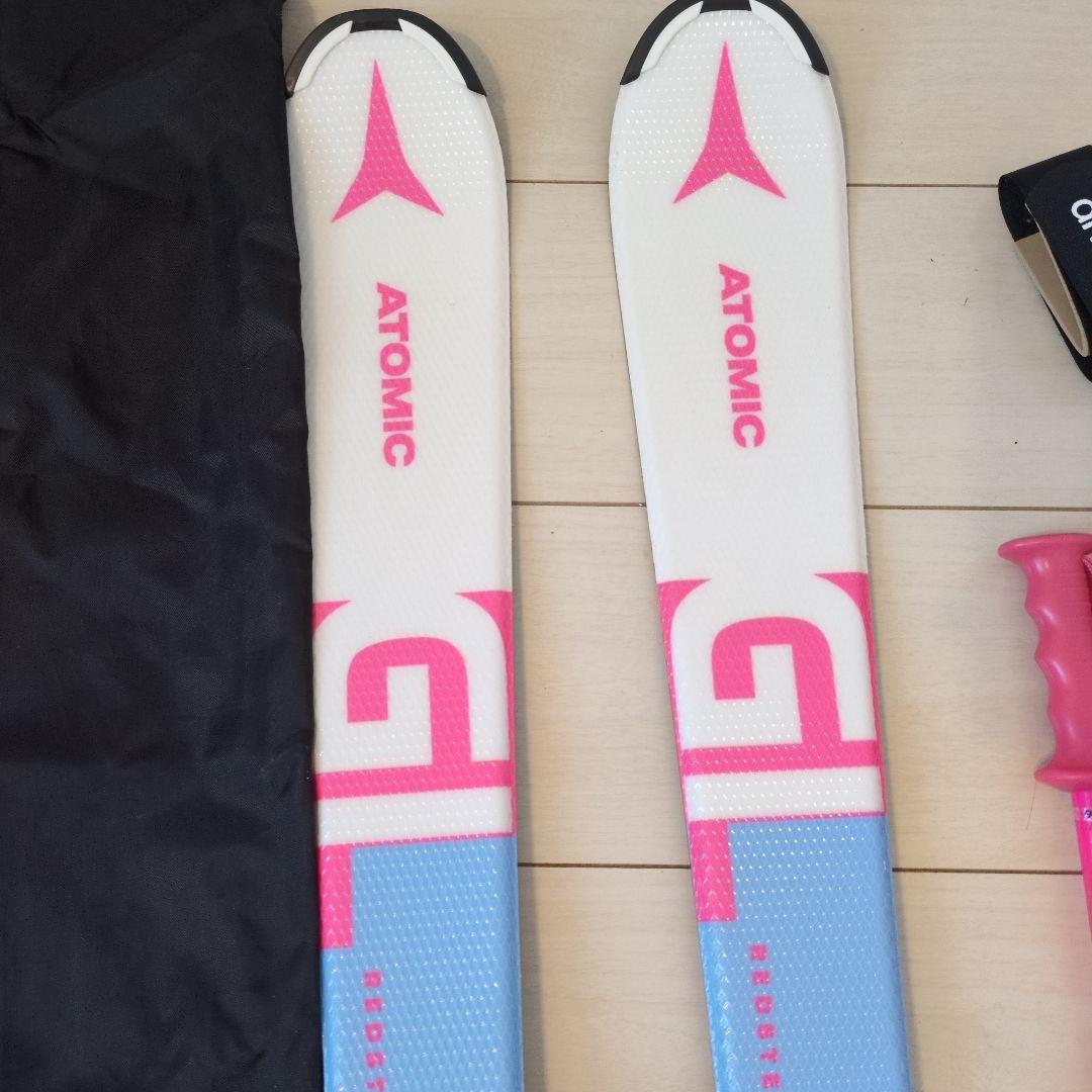 ATOMIC スキーセット 120ビンディング・ストック・ケース付き