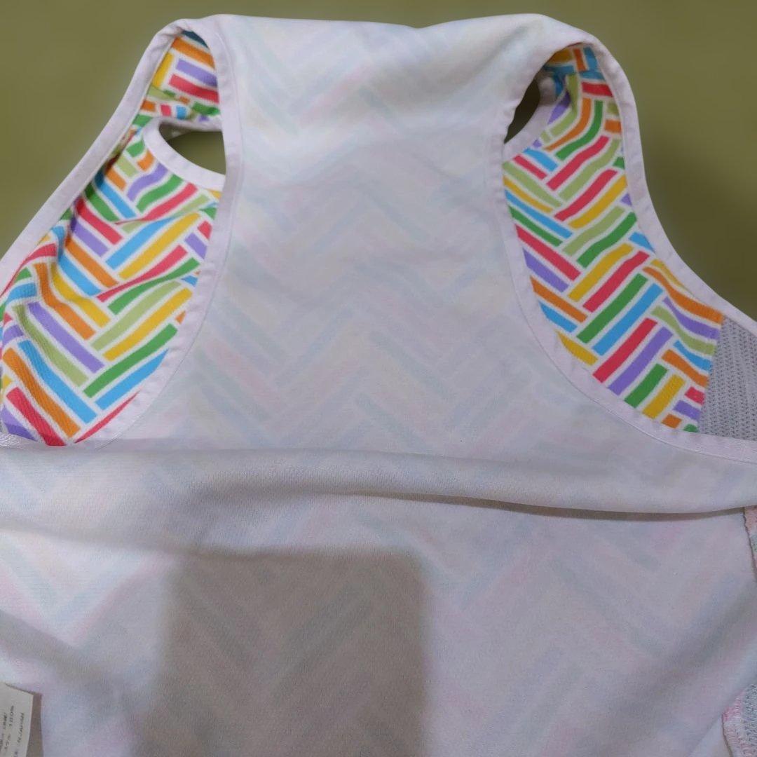 ALPHAICON 幾何学模様 メッシュ犬服 1XL サマークーリングタンク