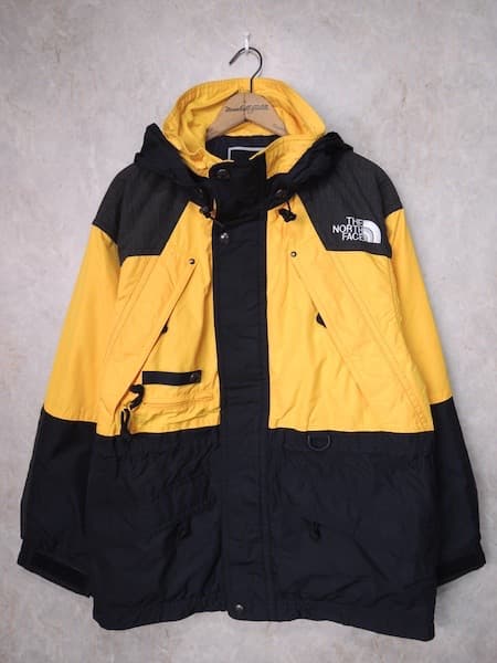 ノースフェイス スキージャケット●TNF-711/メンズM/黄色/オールド90s