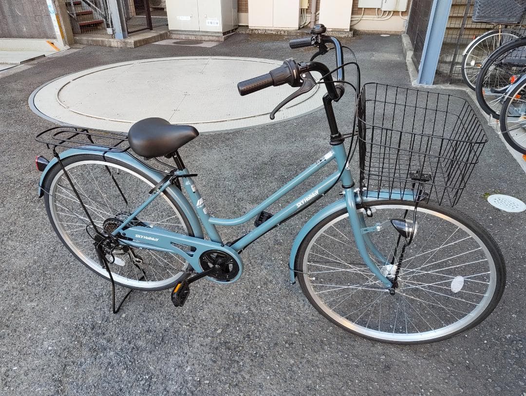 【美品・手渡し限定】自転車 ブルーグレー [外装6段 /27インチ]