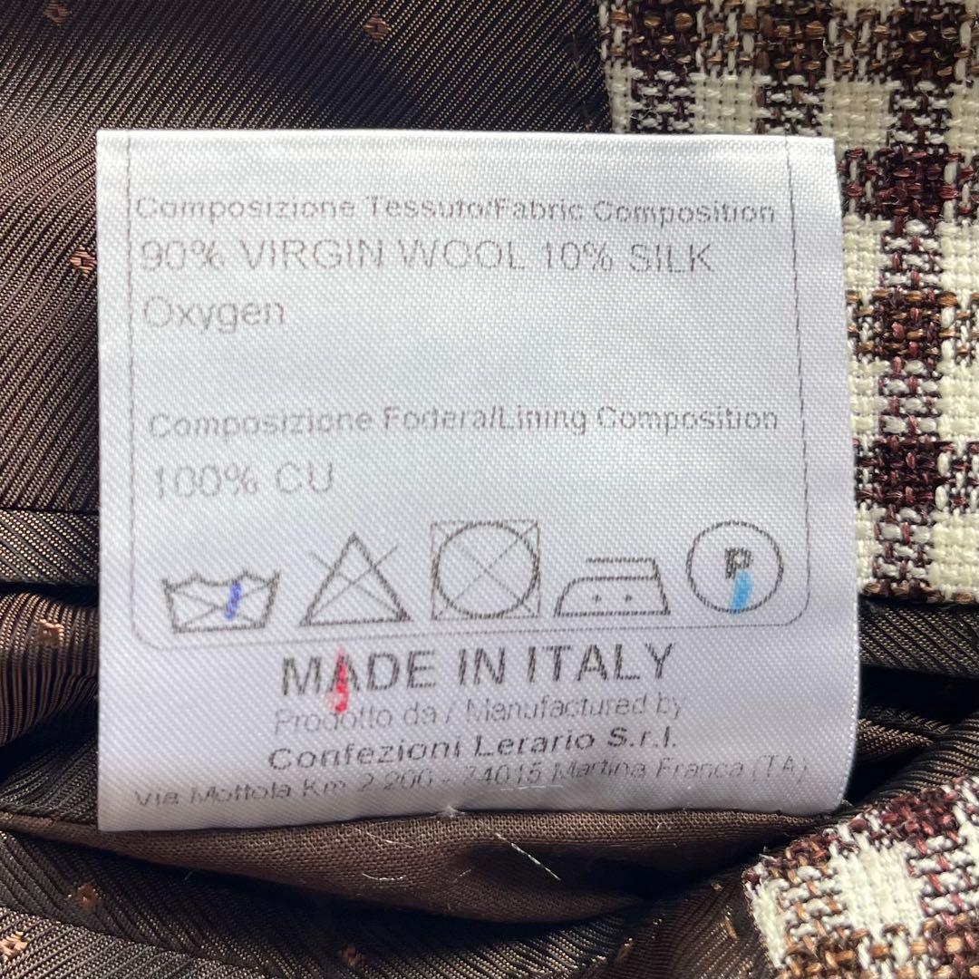 <極美品>TAGLIATORE ピーノレラリオ ウールシルク ジャケット 48