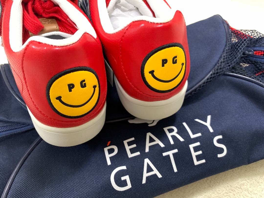PEARLY GATES スニーカー 23レッド