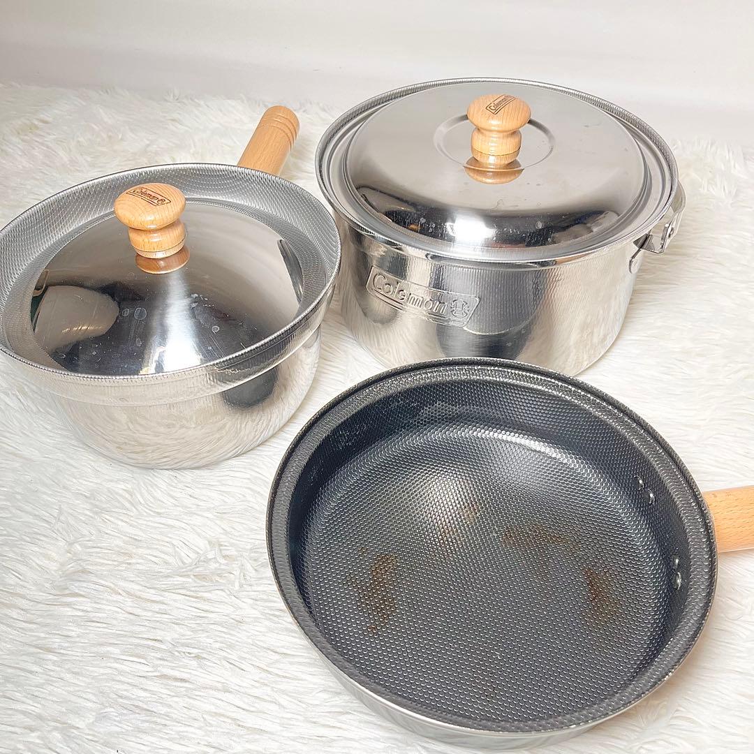 【Coleman】キャンプ食器＆調理器具フルセット ドライネット付き