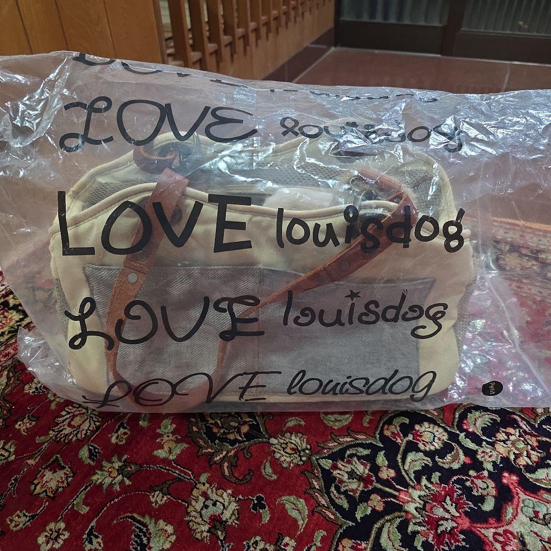 ✨希少✨LA発Louisdog高級ペットキャリーバッグ ファー取り外し可軽量通気