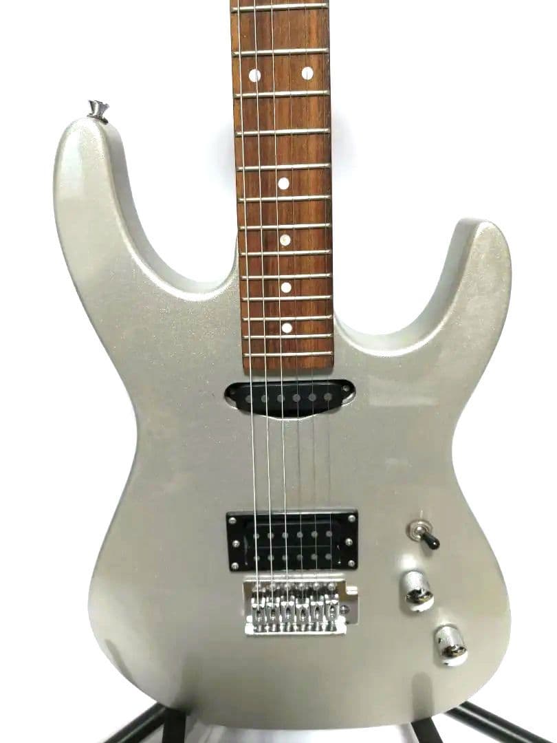 POS エレキギター シルバー色