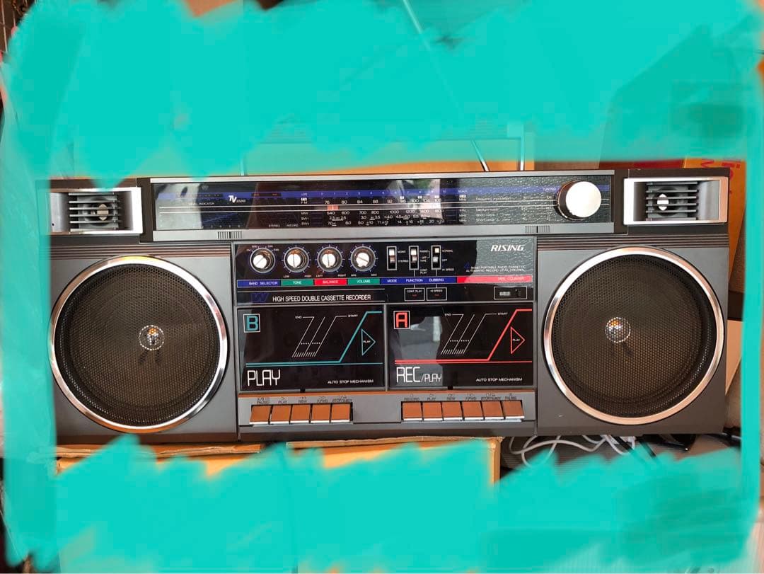 昭和銘機 ラジカセ RISING 4BAND RC-2030ダブルカセット