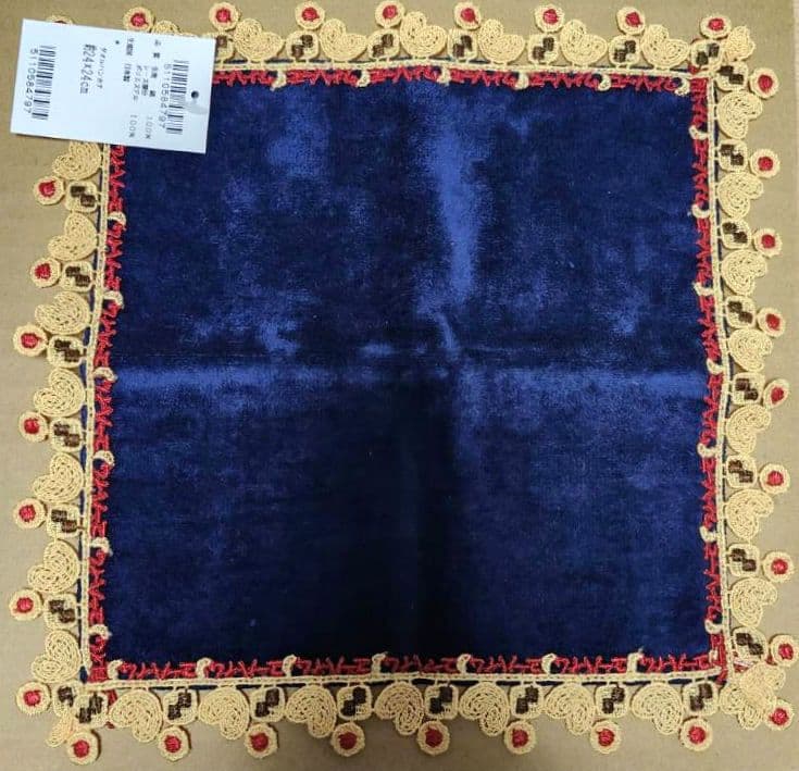 ユーハイム×近沢レース店コラボビスケット柄レースタオルハンカチ