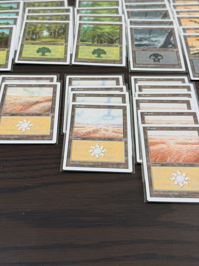 mtg ptk ポータル三国志　基本土地　英語版　沼　島 　森　山　平地　63枚