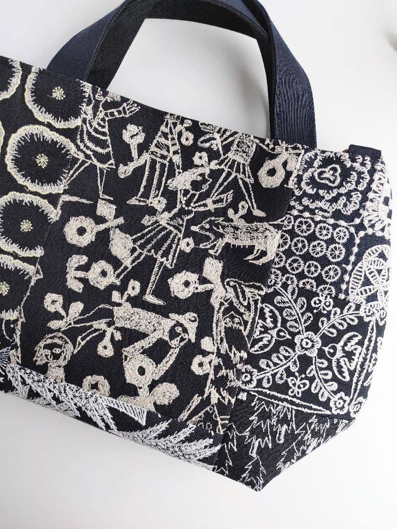 ミナペルホネン　neighborhood　パッチワーク2wayパニーニ風バッグ