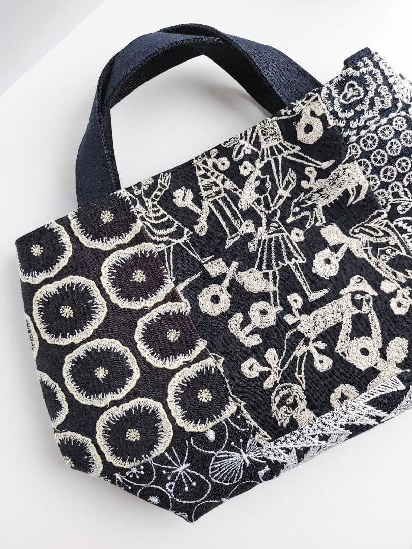 ミナペルホネン　neighborhood　パッチワーク2wayパニーニ風バッグ