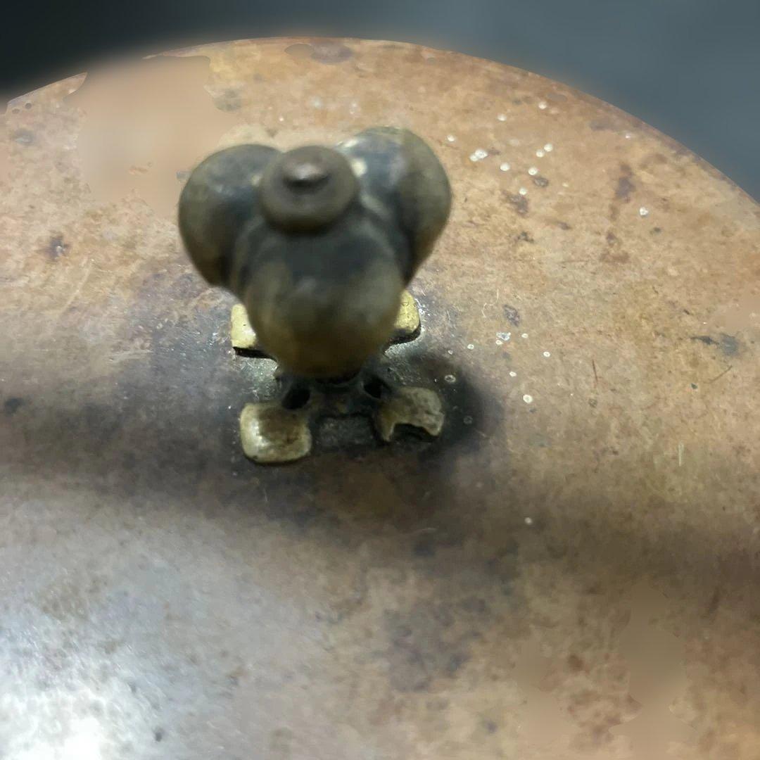 (2-44)龍文堂 鉄瓶 銅製蓋 骨董品