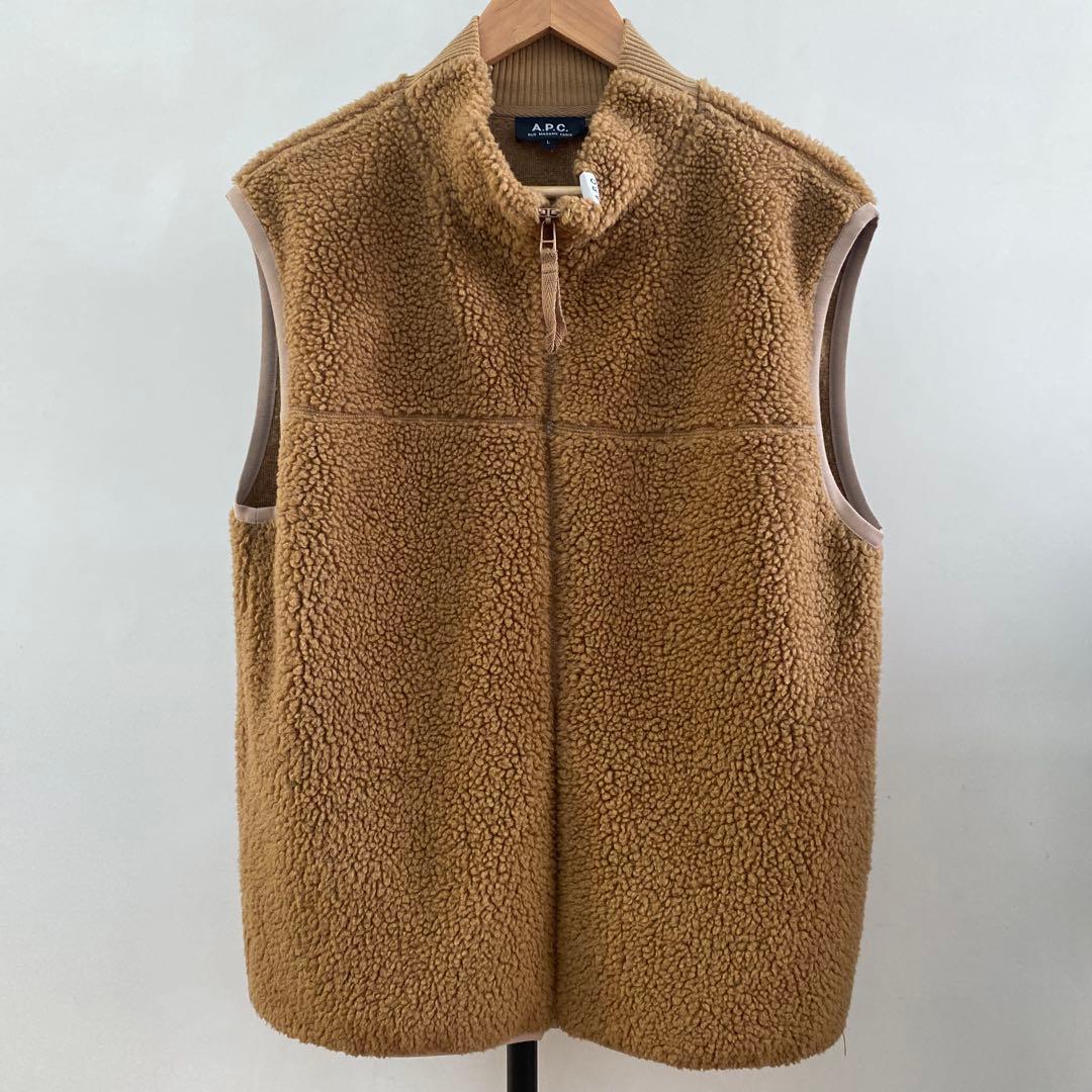 A.P.C. フリースベスト L ベージュ