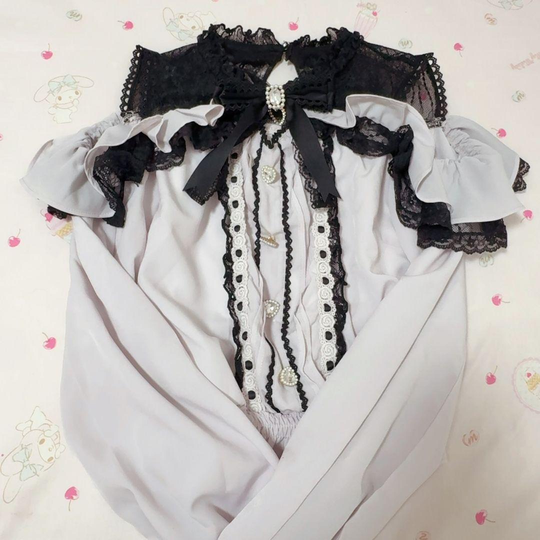 リズリサ オープンショルダーフリルブラウス