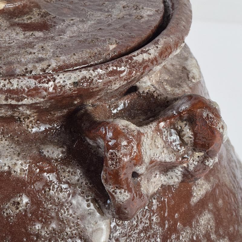 茶道具　加藤唐九郎（一ム斎）作　鼡志野算玉　水指　清水公照極め箱　MR9414B