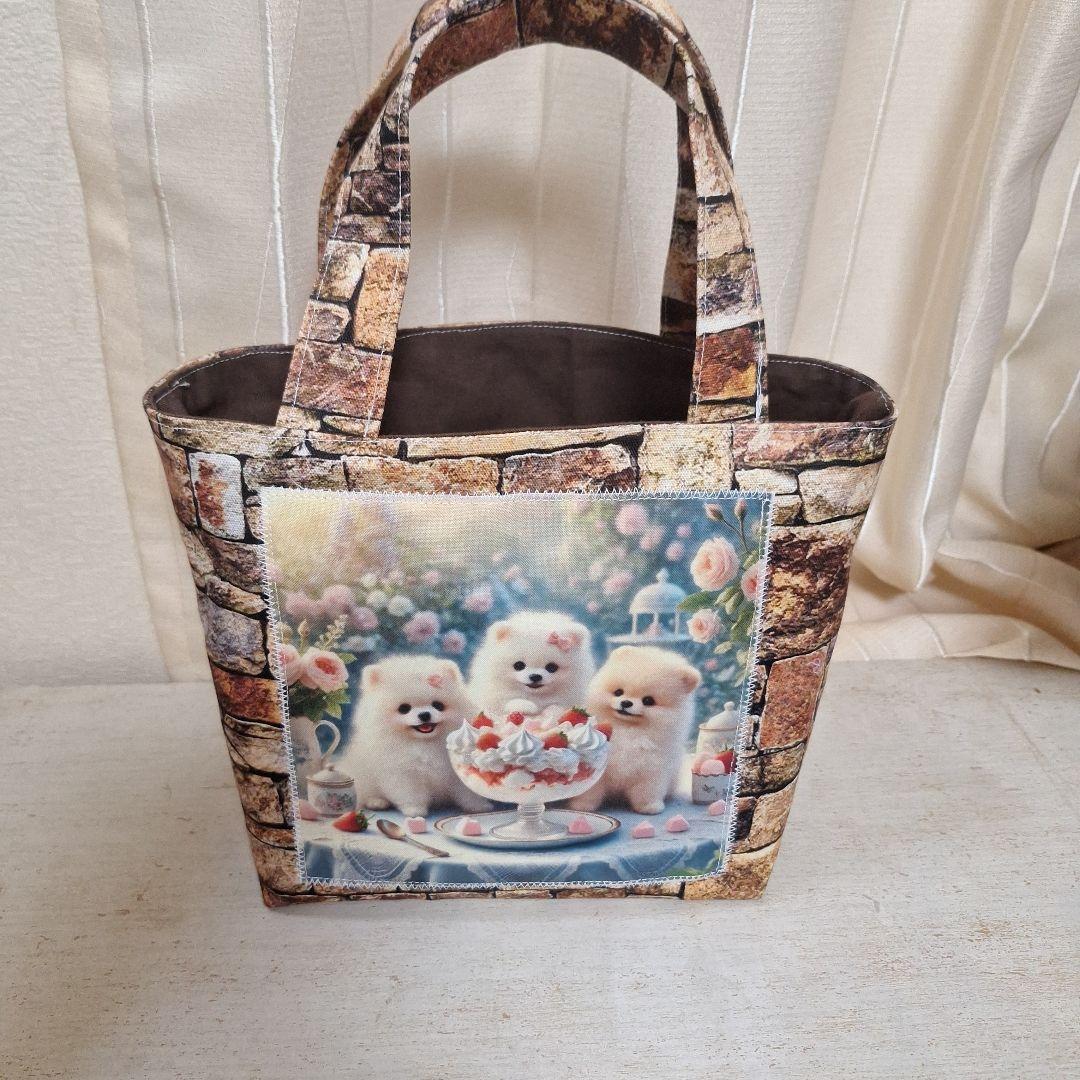 激レアパネル　ハンドメイド　ミニバック　フラットポーチ