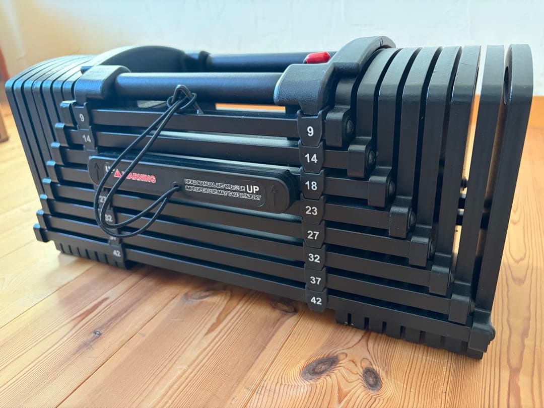 [ほぼ新品]TOP FILM ブロックダンベル 可変式ダンベル42kg①