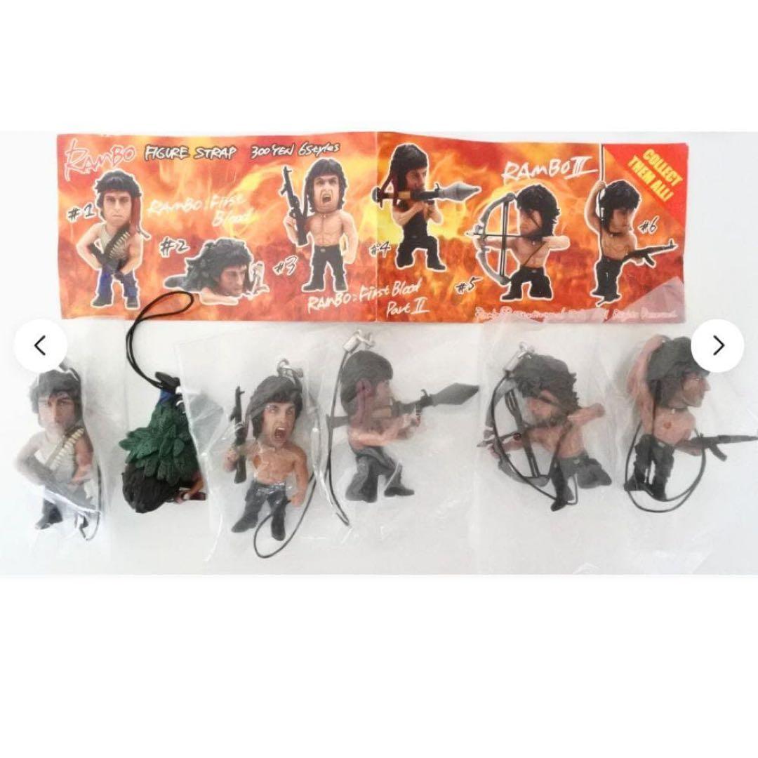 奇譚クラブ ランボー RAMBOフィギュアストラップ 全6種類 新品 スタローン