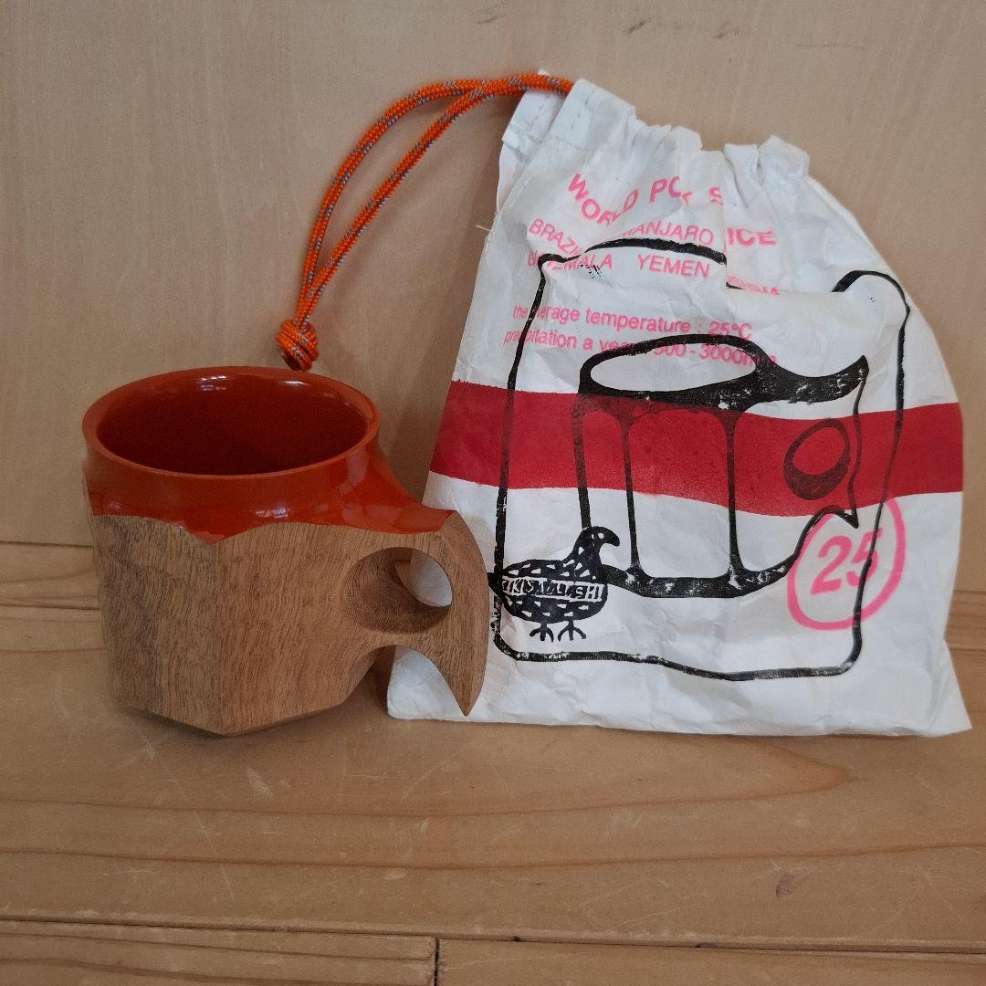 ジンカップ　赤漆 Urushi KIKISA Jincup M 袋付き①