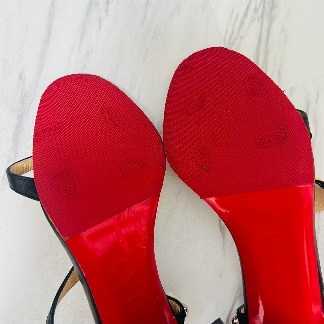 美品 Christian Louboutin ミュール サンダル ヒール 24